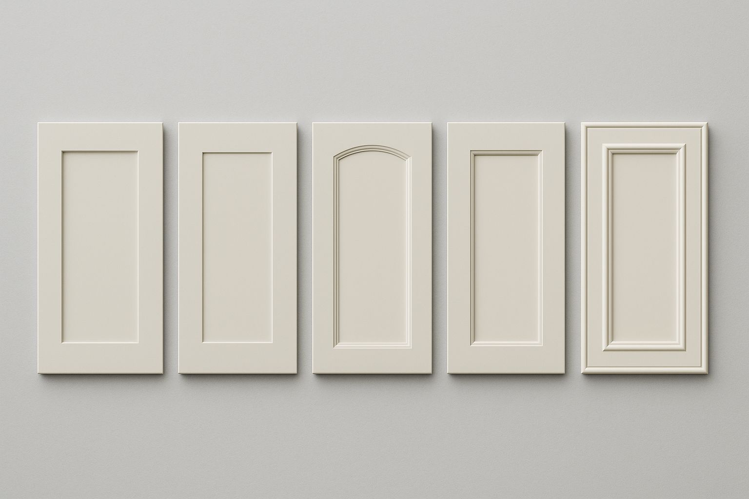 Cabinet door styles available for refinishing in Colorado Springs and Castle Rock homes