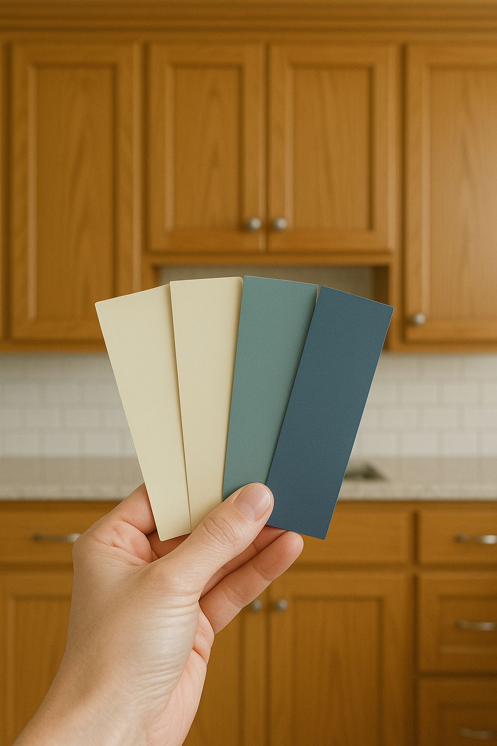Cabinet color selection process for custom refinishing in Colorado Springs kitchens